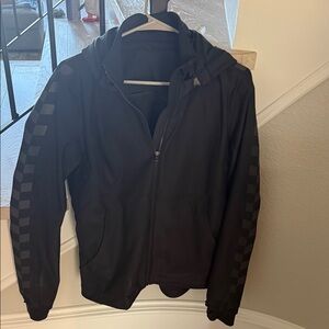 lululemon athletica Black Windbreaker with removable Hood